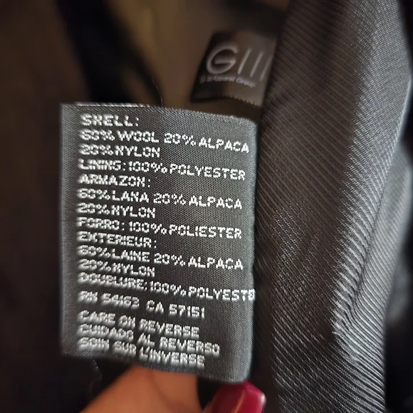 Jones New York Womens Black Trench Coat - Picture 5 of 6